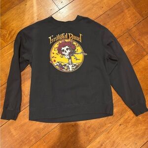 Grateful Dead Black Hoodie Vibrant Graphic Sweatshirt